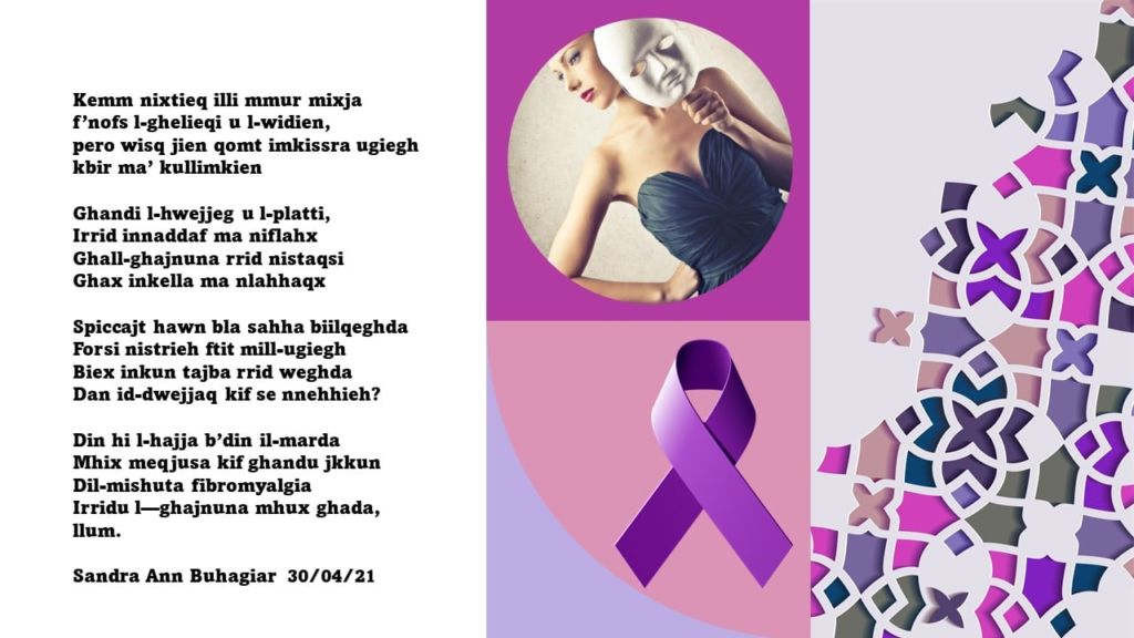 A poem written by a Maltese fibromyalgia sufferer 