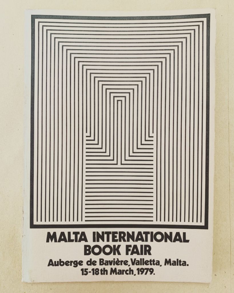 6. Malta International Book Fair poster, 1979 by Norbert Attard. A rare attempt at something a bit different