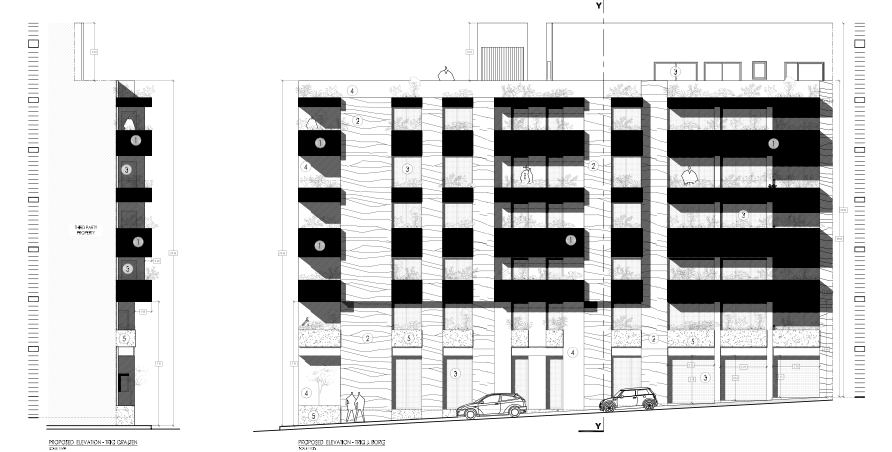 The original plans presented to the Planning Authority