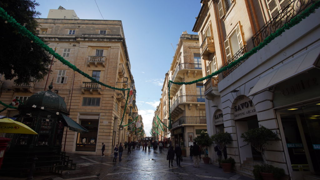 Republic Street in Valletta is a perfect example of pedestrianisation in Malta