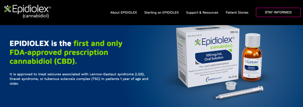 Epidiolex's website