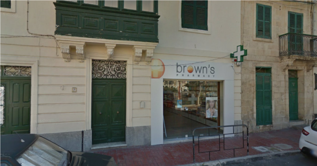 Brown's Pharmacy in Kalkara