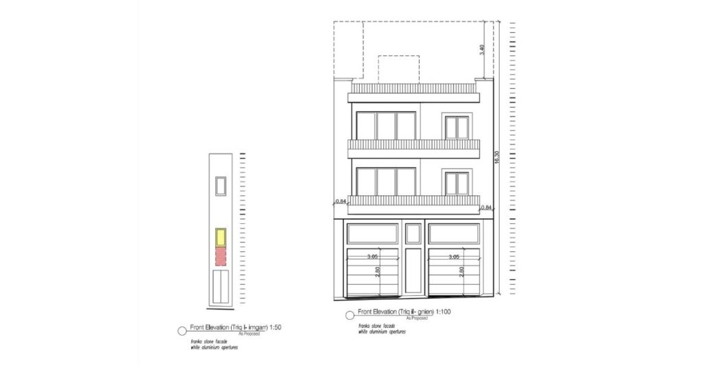 The apartment from Triq L-Imgarr vs Triq Il-Gnien