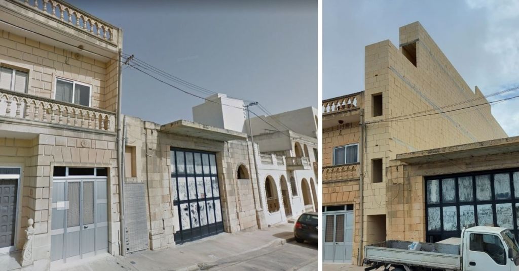 The building before vs the building after