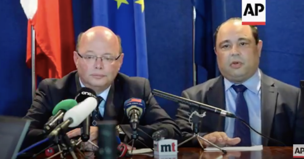 Lawrence Cutajar (left) and Silvio Valletta (right) have both been accused of leaking information
