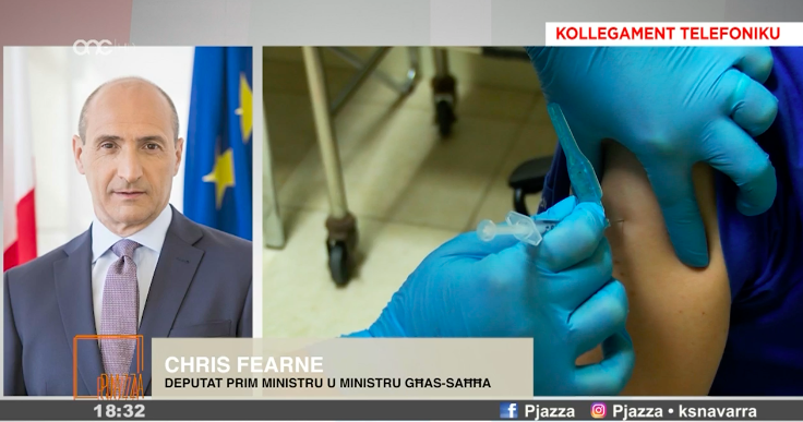 Chris Fearne interviewed on Pjazza last night