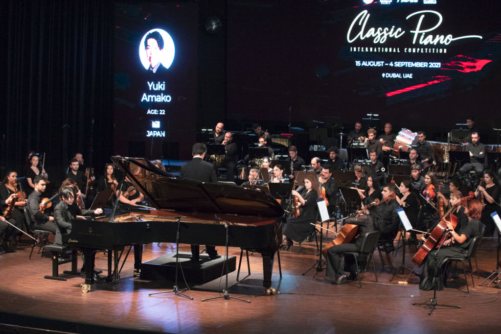 22 year-old Japanese participant, Yuki Amako, performing with the Armenian State Symphony Orchestra in the finals