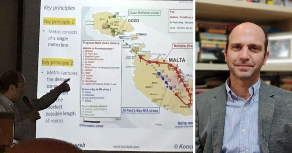 Architect Konrad Xuereb has proposed a metro link between Malta and Gozo