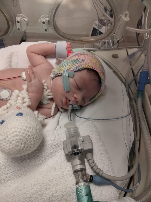 Kara Mae in hospital