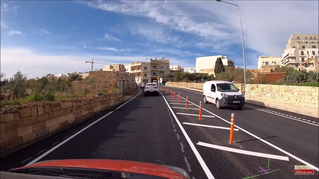 Bike lane suddenly disappearing 