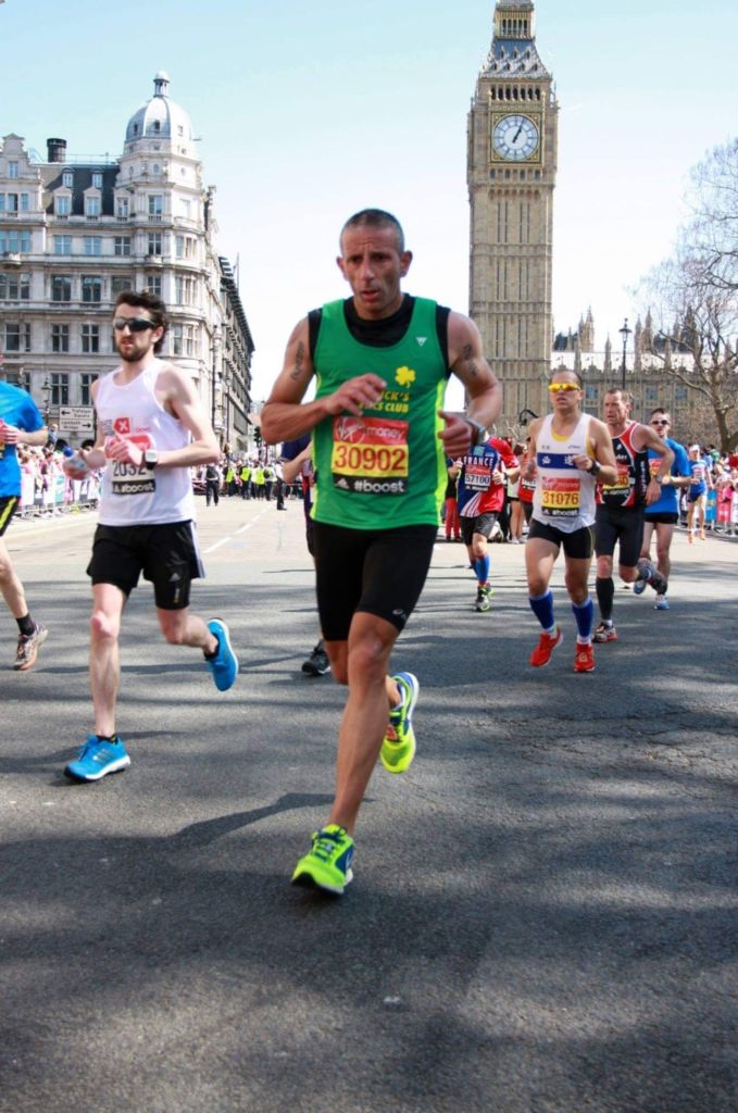 Brian Vella competing in marathons abroad 