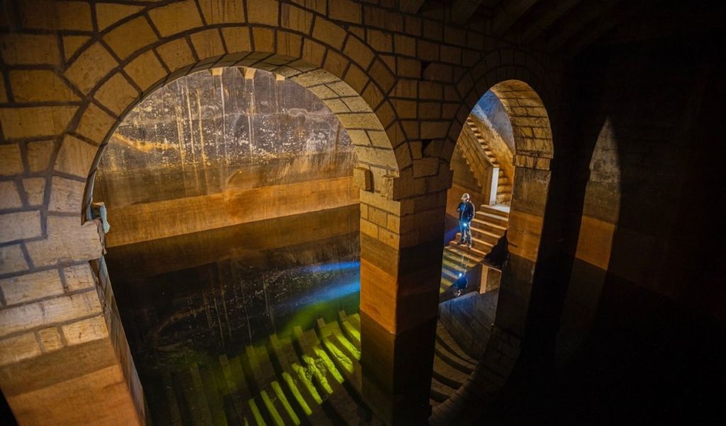 Image Credit: Steve Mallia/ Il-Gibjun - Corradino Coal Wharf – A Magnificent British reservoir dating late 1870’s which was designed to supply steam ships and factories at the Coal Wharf located between Marsa & Corradino Industrial Estate.