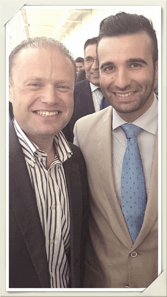 Joseph Muscat (left) with Jean Claude Micallef - Photo: Facebook