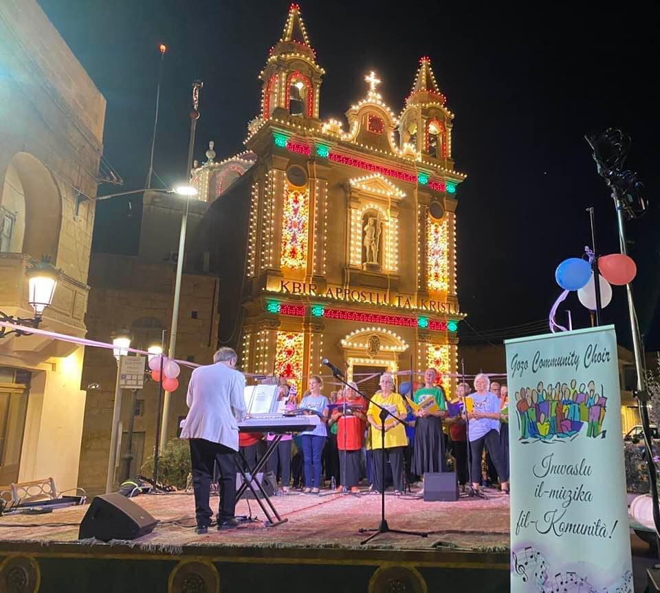 The Gozo Community Choir performing in Munxar