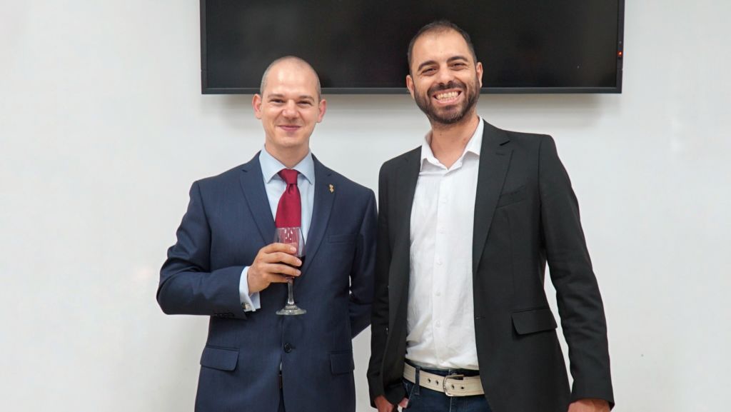 Professor Joseph Borg (left) and Dr Leonardo Barilaro (right)