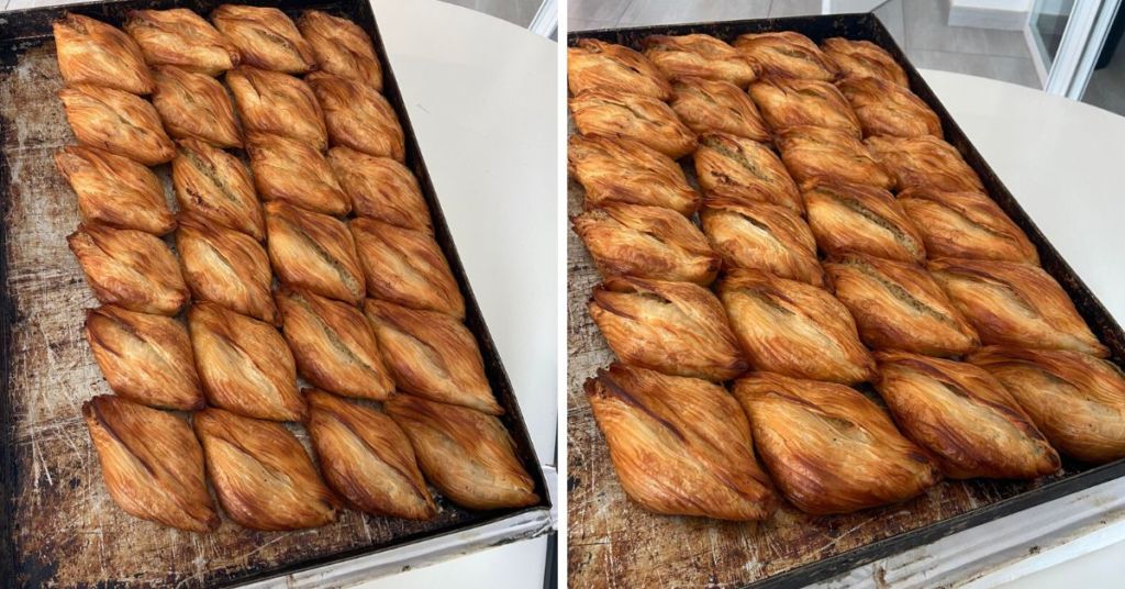 A whole tray of truffle pastizzi 