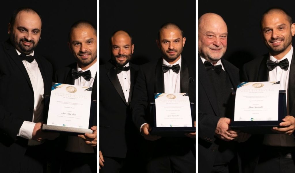 From left to right: Anthony Grech (iServe), Joseph Sammut (Greens Supermarket), Matthew Sammut (Fresh To Go Foods Ltd), Charles Sammut (Founder)