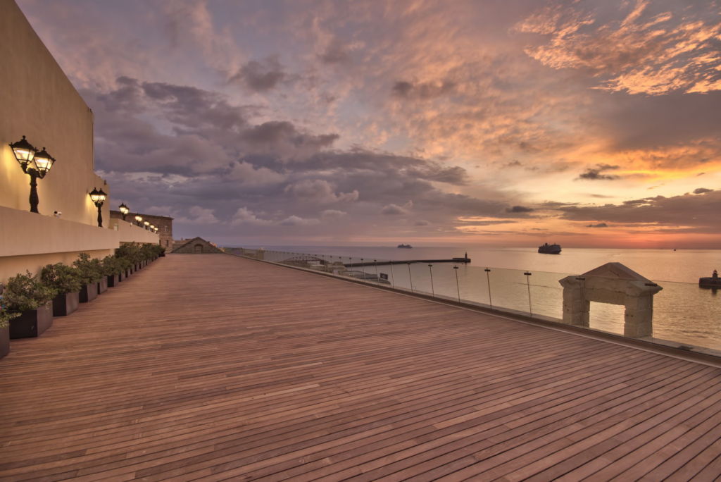 The Grand Harbour Terrace of the MCC which will host evening networking drinks