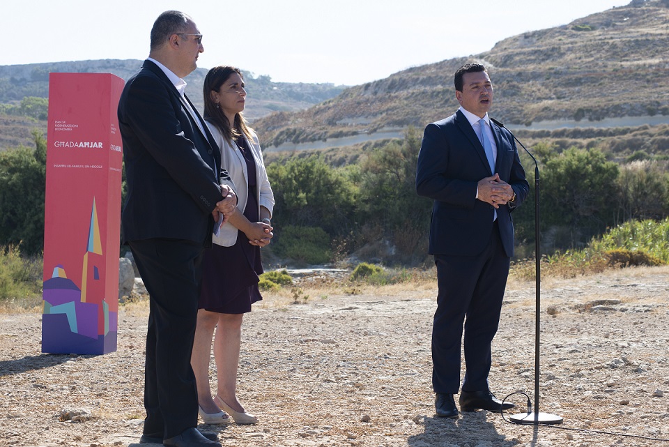 Then Environment Minister Aaron Farrugia launching light pollution guidelines in 2020