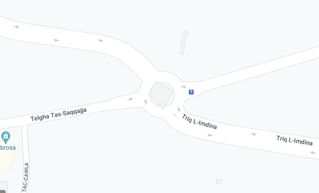 The scene of the accident on Google Maps