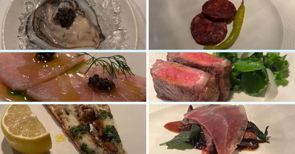 A variety of plates and dishes served at Terrone in Birgu