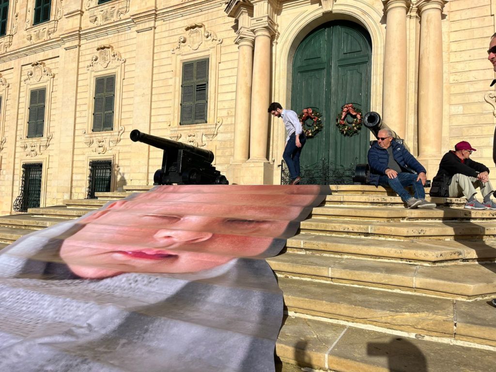 A recent protest in Valletta against the proposed abortion law
