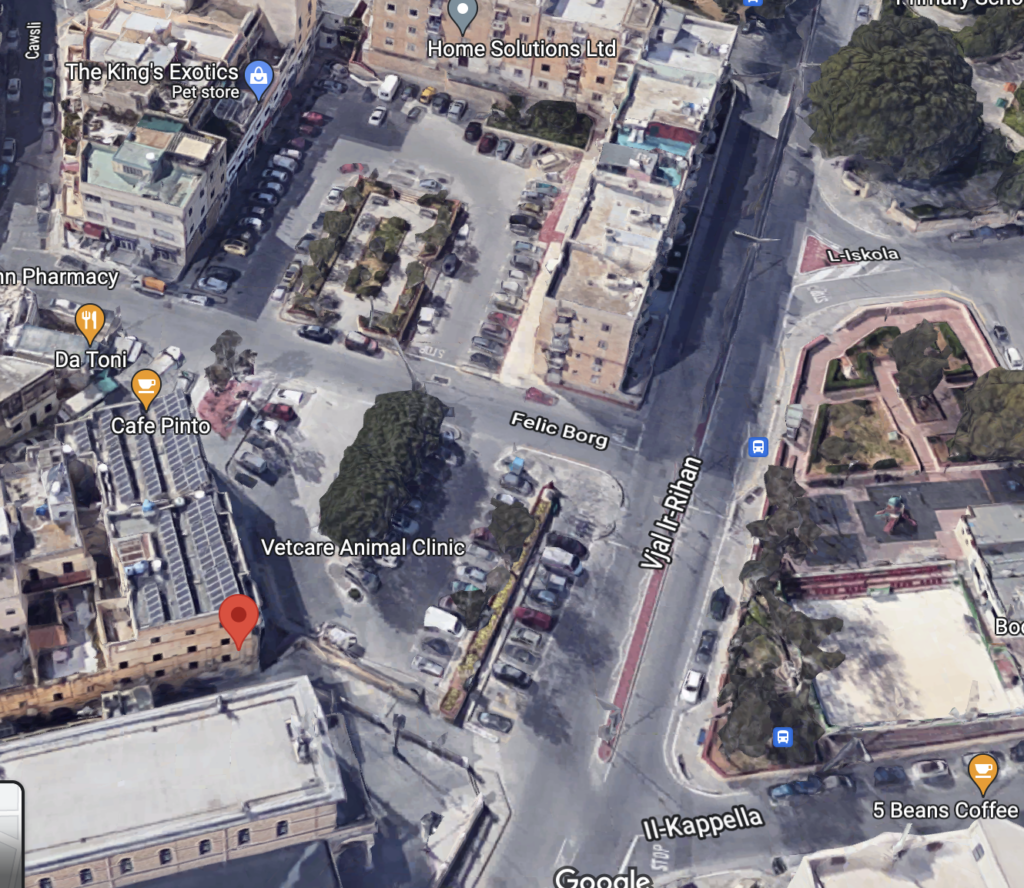 This Google Maps shot of San Ġwann's village core could look very different soon