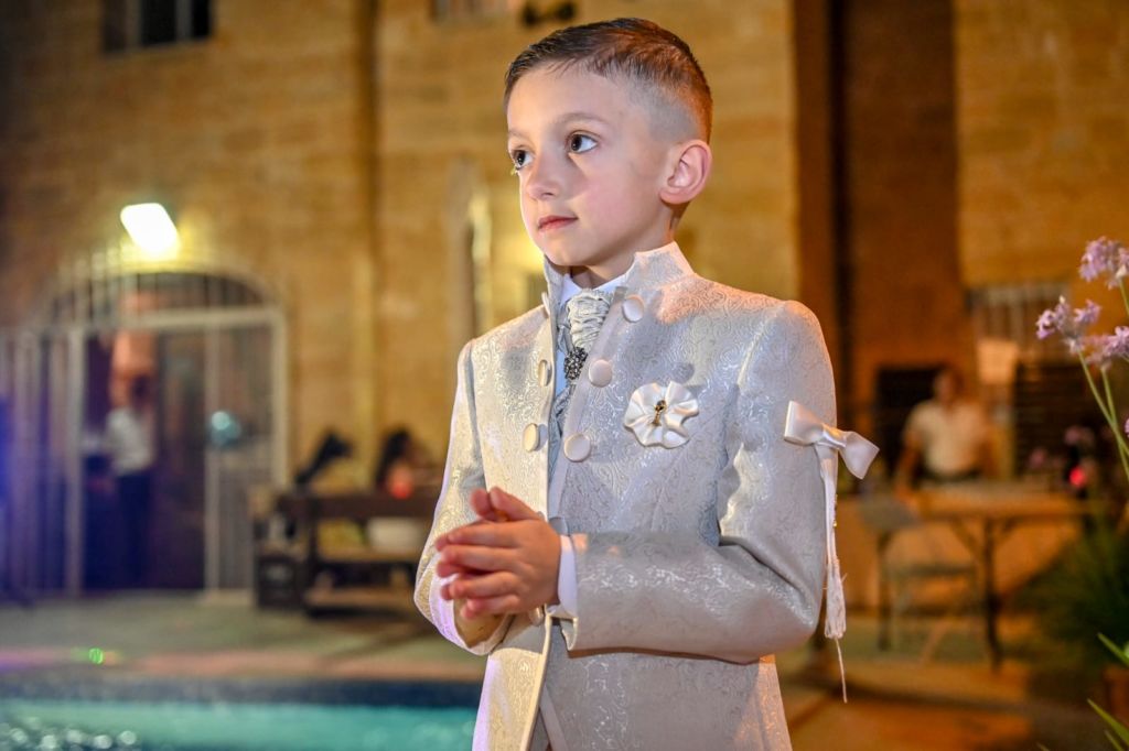 Kane during his Holy Communion