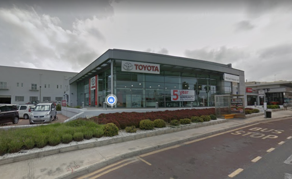 The current Toyota showroom in Ħaż-Żebbuġ