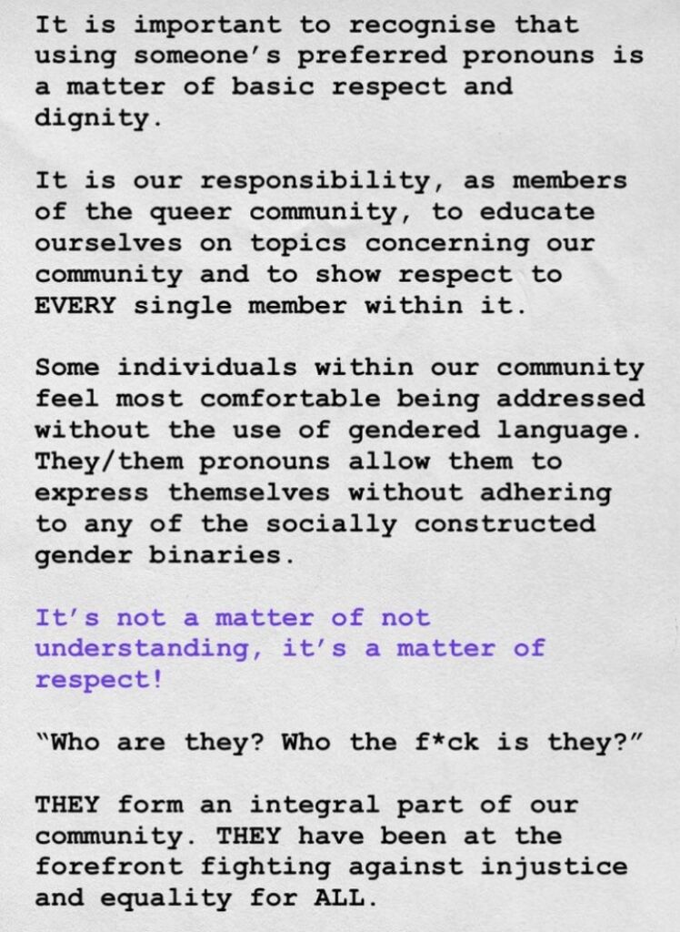 Nerve's statement, released as an Instagram story