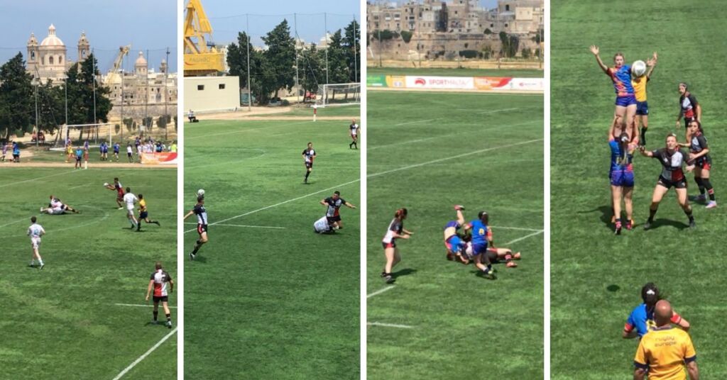 Le squadre maltesi di rugby a sette hanno fatto il loro debutto nel GSSE con Hard Hits in the heat