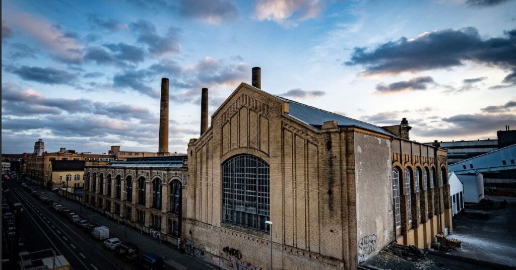 The venue MaHalla, an old car factory, in Berlin 