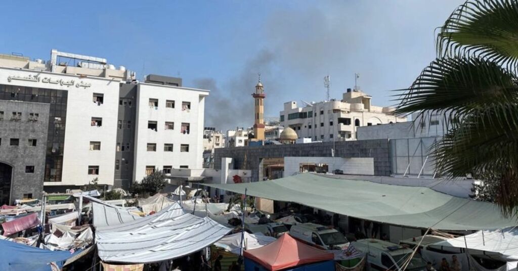 One Hour To Leave: Doctors, Patients And Thousands Of People Sheltering In Largest Gaza Hospital Evacuate One Hour To Leave: Doctors, Patients And Thousands Of People Sheltering In Largest Gaza Hospital Evacuate