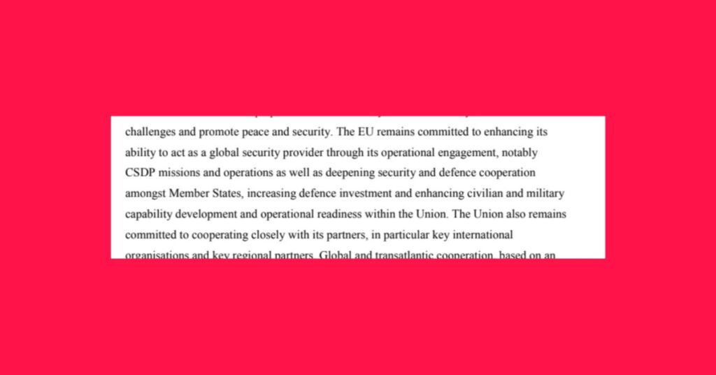 From a European Council conclusion in May 2021