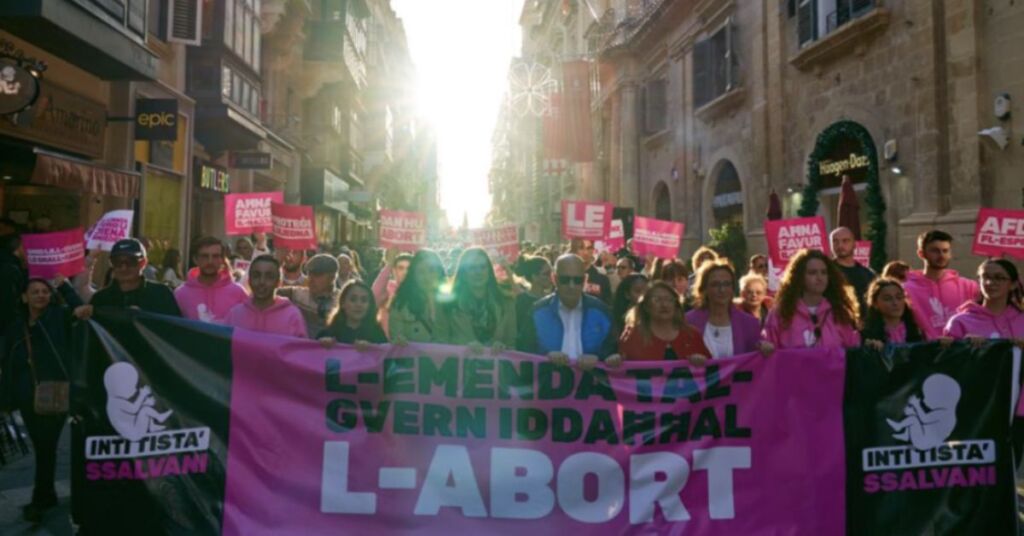 A pro-life protest in Valletta (Photo: Life Network)