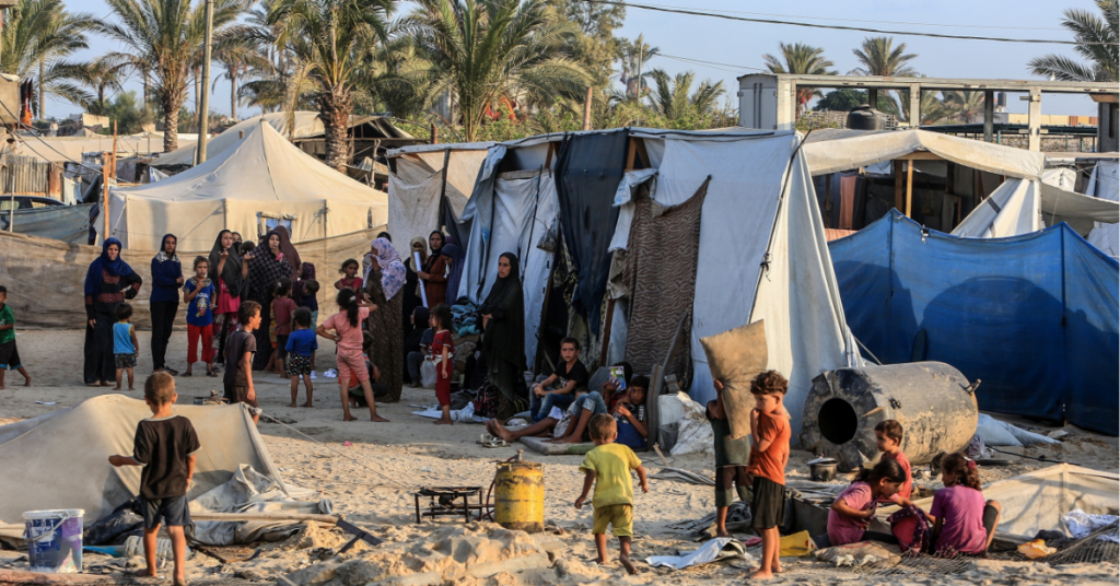 Displaced Gazans: scenes we're now seeing replicated across Lebanon