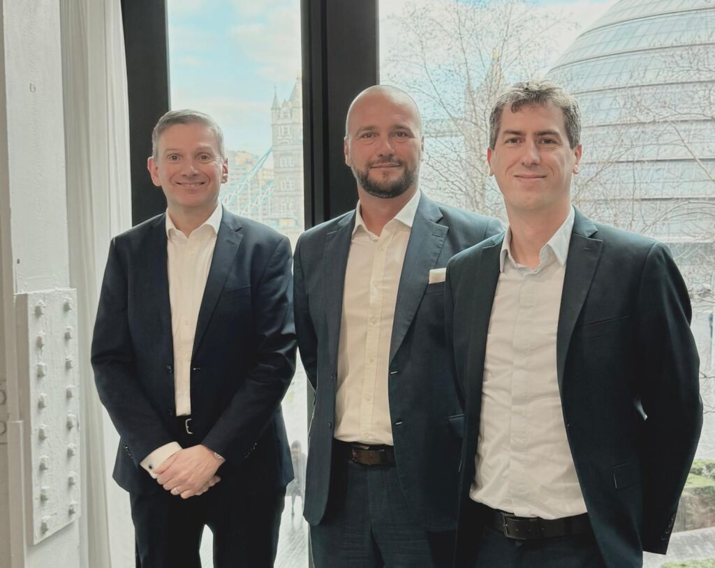 Pictured (left to right): Mark Loring, Partner, Financial Crime Managed Services Lead, London, PwC UK; Kristoff Zammit Ciantar, Founder & CEO, KYC Portal; Mark Hunter, Partner, Advisory, Jersey, PwC Channel Islands