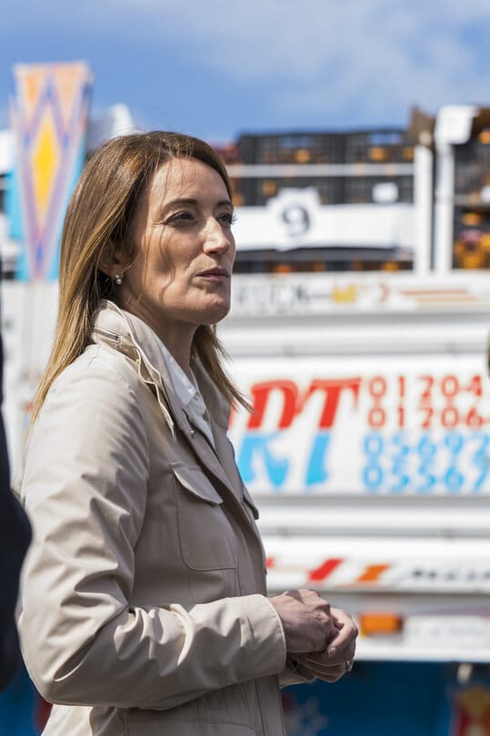 Roberta Metsola in Gaza